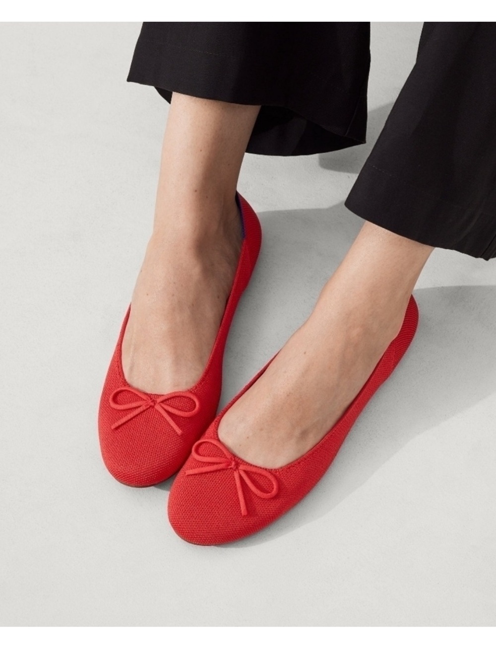 Rothy's Ballet Flat in Glamour Red